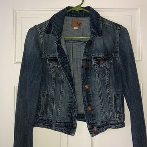 American Eagle Cropped Denim Jacket